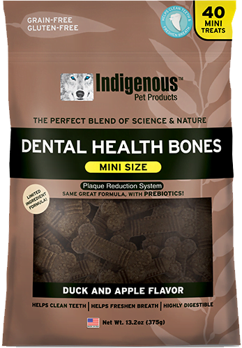 Duck and Apple Flavored Mini Dental Health Bones